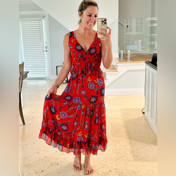 Rebecca Minkoff Red Floral Lucy Dress sz 2 EUC - Picture 16 of 16